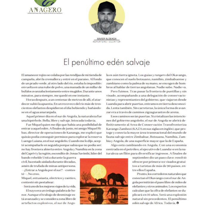 ARTIGO DE OPINIÃO SOBRE A REGIÃO ANGOLANA DO OKAVANGO